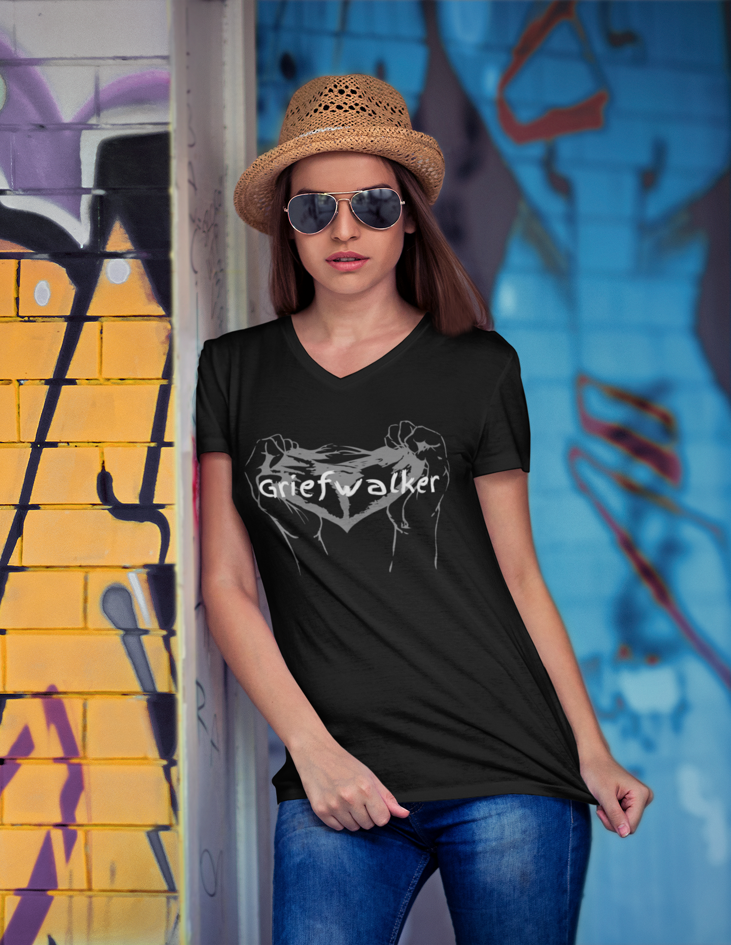 Griefwalker - Unisex V-Neck Tee