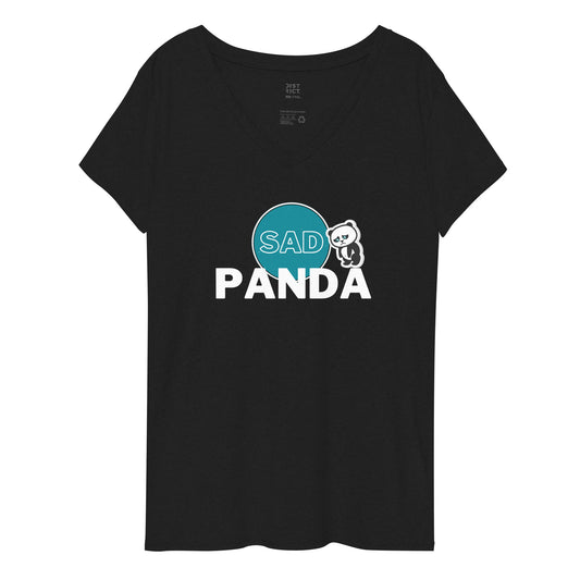 Sad Panda - Women’s Recycled V-Neck Tee